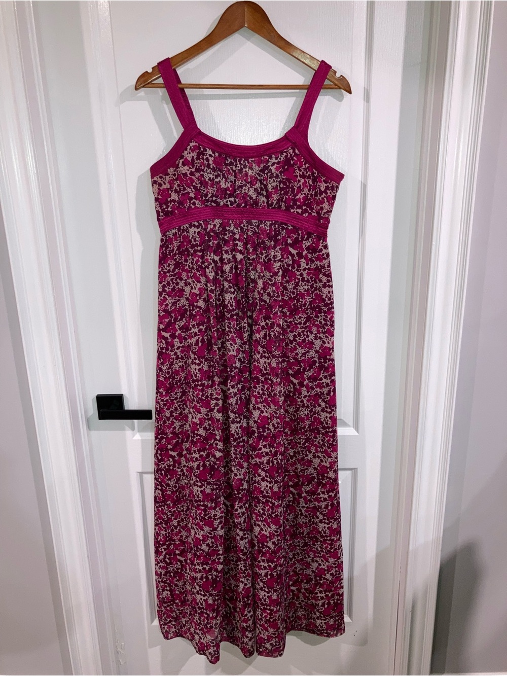 Calvin Klein Pink Floral Maxi Dress - size 10